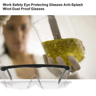Safety Glasses Clear Anti-Fog & Anti-Scratch Eye Protection Work/Lab Goggles