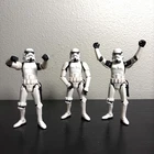 Vintage 1999 Star Wars Stormtrooper 3.75" Action Figures POTF Lot of 3 (No guns)