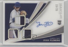 2021 Panini Immaculate Holo Silver 23/25 Josh Fleming #RTS-JF Auto 1by8