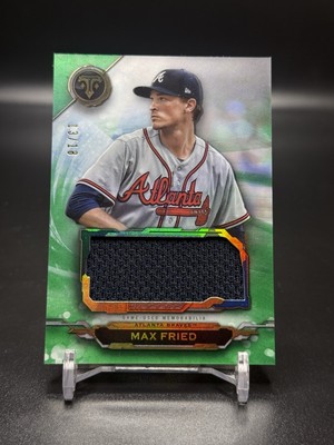 2019 Topps Triple Threads - Single Jumbo Relics Max Fried #SJR-MFR1 Emerald /18