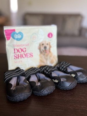 Pitpet Waterproof Dog Shoes Size 4 Grey / Black NEW - Size Guide In Photos