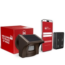 Solar Driveway Alarm System - Wireless Motion Alerts, 1/2 Mile Range, App