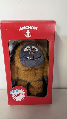 Anker Butterdose Stofftier Plüschtier Monster Sam Sammlerstück Werbung Bär 2016