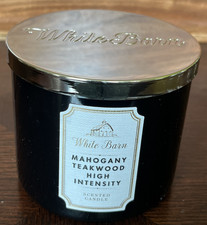 Bath Body Works MAHOGANY TEAKWOOD HIGH INTENSITY 3-Wick Candle 14.5 oz New