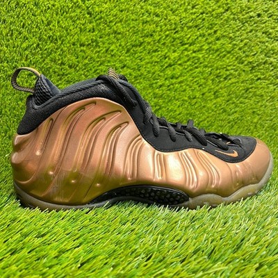 Nike Air Foamposite One Mens Size 10.5 Copper Black Basketball Shoes Sneakers