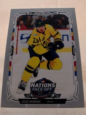 2025-26 O-Pee-Chee Hockey Lucas Raymond # 518 4 NATIONS FACE-OFF