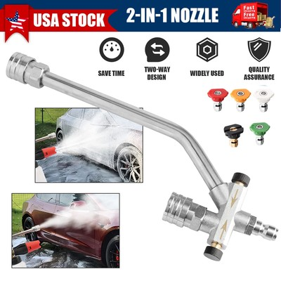#ad Dual Connector Foam Cannon amp; 5 Nozzle Set for Pressure Washers $22.59
