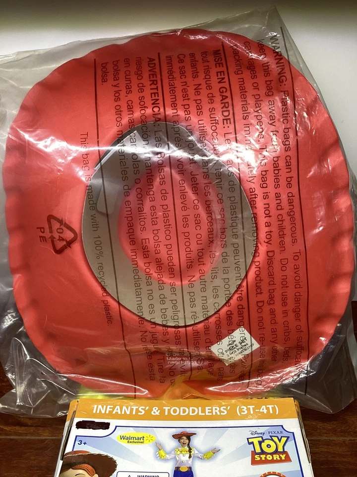 Toy Story 4 Movie Jessie Size 3T - 4T Toddler Costume New Cowgirl Halloween NWT - Image 4 of 4