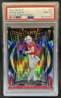 2024 Panini Select Drake Maye Concourse RC Black and Red Prizm Shock #27 PSA 10