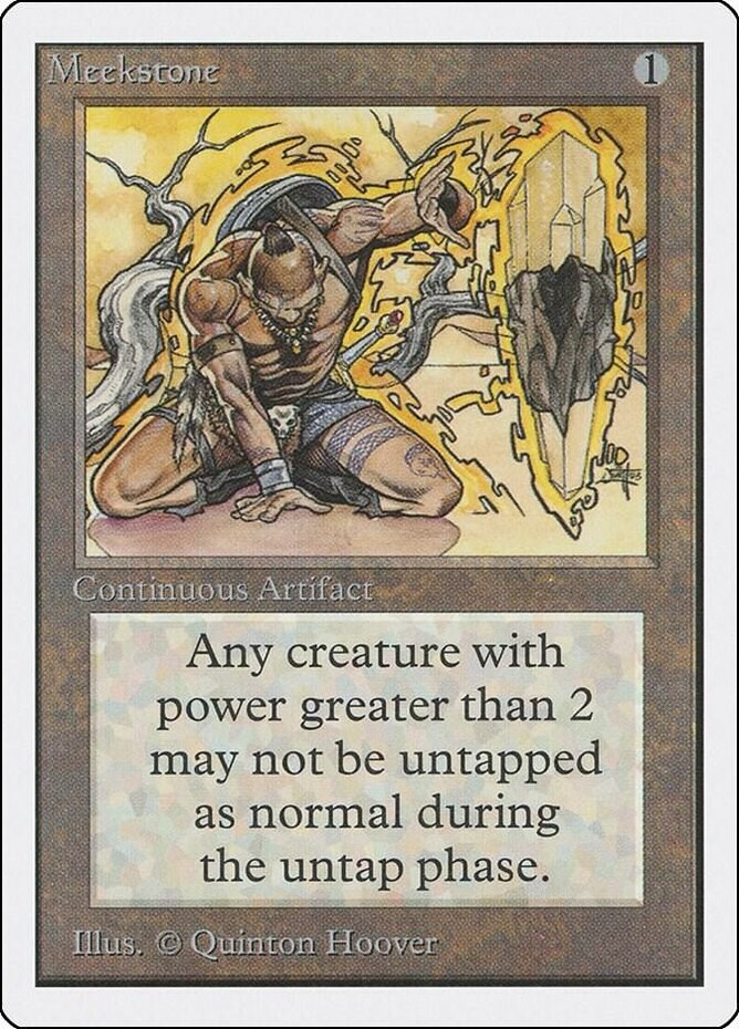 MTG Meekstone, Unlimited, Heavily Played, English