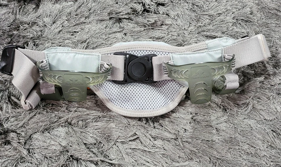 Paquete de cinturón de running Nathan soporte de hidratación ajustable malla bolsillo etiqueta de identificación Foto 4 de 4