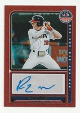 2024 Panini USA Stars & Stripes PJ Morlando 14/99 Red Auto Autograph Card