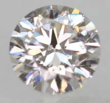 Certified 0.50 Carat D VVS1 Round Brilliant Natural Enhanced Loose Diamond 5.13m