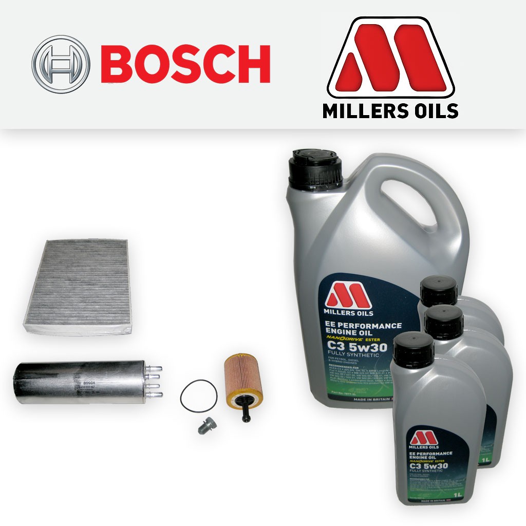 SERVICE KIT for VW TRANSPORTER T5 2.5 TDI BNZ BPC OIL FUEL CABIN FILTER with OIL