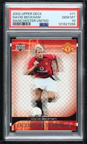 2002 Upper Deck Manchester United Scoring Threat David Beckham PSA 10 GEM MT 8uc