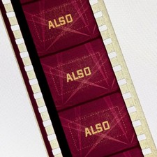 "Also" 35mm Snipe Trailer Movie Theater Ad