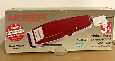 MOSER 1400  Cordless Professional Hair Beard Clipper Steel Trimmer Shaver Barber