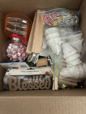 5lb. Craft Mystery Box Guaranteed 30 Items.           Box 1