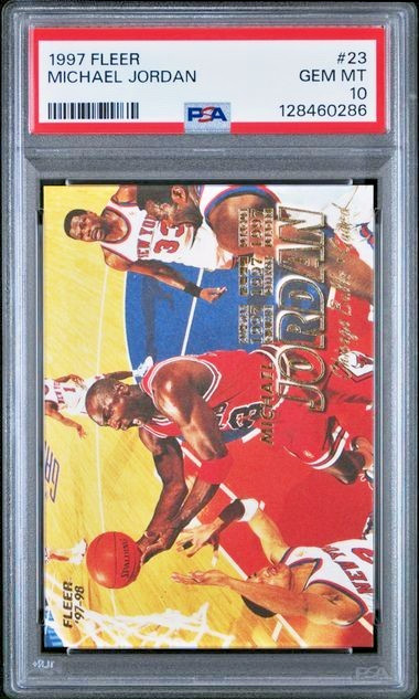 PSA 10 Michael Jordan 1997-98 Fleer #23 Bulls HOF GOAT