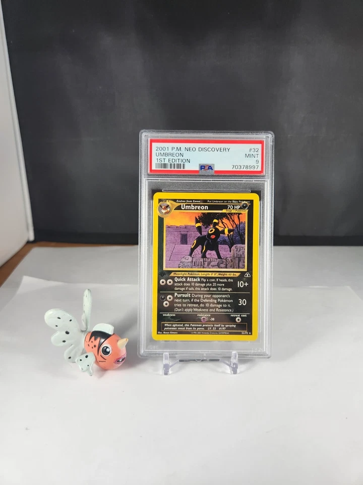 PSA 9 MINT Umbreon 32/75 - 1st Edition Neo Discovery 2001 - Non Holo Rare - Image 2 of 4