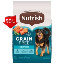 Rachael Ray Nutrish Grain Free Salmon and Sweet Potato Recipe Dog Food - 11.5lbs