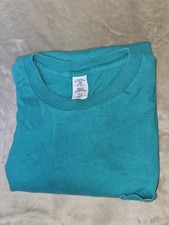 Vintage Towncraft Polo Shirt Pocket Tee Mens 2XL Teal 90s USA Made JC Penney