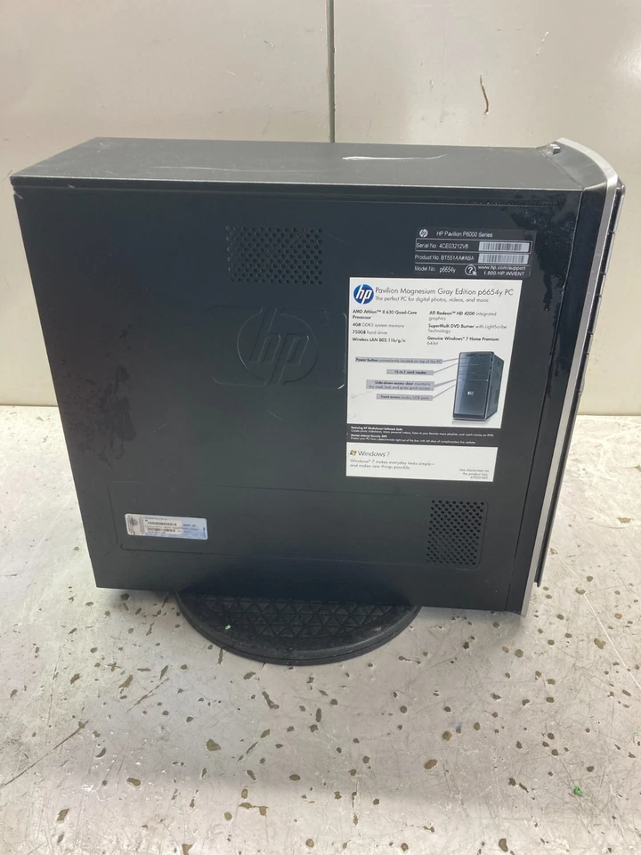 HP Pavilion p6654y AMD Athlon II X4 630 2.80GHz 8GB NO HDD - Image 4 of 4