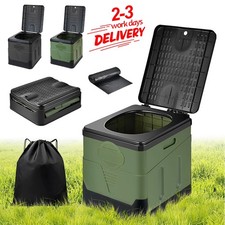 Lidsters Compact PORTABLE LOO TOILET Foldable With Bags Carp Fishing Overnight