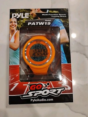 Pyle (PATW19OR) Multi-Function Sports Training Watch - Orange Rubber Band NIB