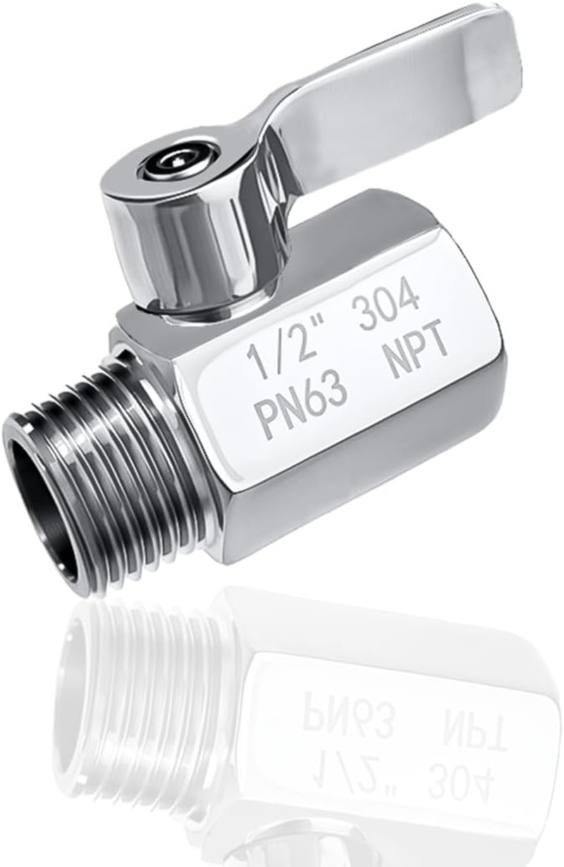 Shut Off Valve 1/2 Inch Female X Male Npt Thread
