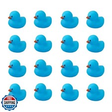 Bath Duck Toys 16 PCS Blue Mini Rubber Ducks Squeak and Float Duckies Baby Sh
