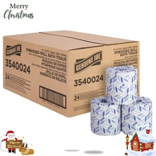 Genuine Joe 2-Ply Bath Tissue, 400 Sheets/Roll, 24/Carton