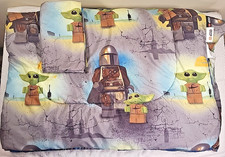 LEGO Star Wars Mandalorian Twin Comforter & Pillow Sham Set Grogu Baby Yoda