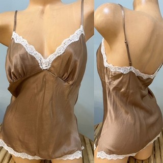 DE COLECCIÓN SLIP TOP CAMI 100% SEDA VICTORIAS SECRET talla M