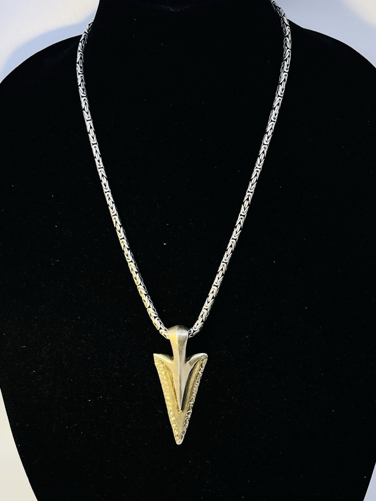 Sterling Silver (925) Heavy And Solid Dagger And … - image 1