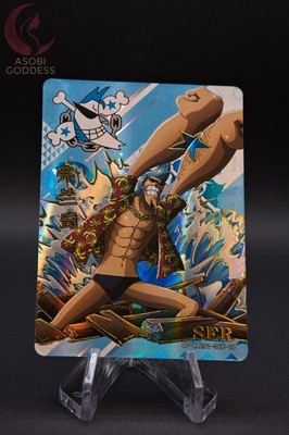 One Piece Karte Franky SER Holo Gold Relief OP-WAZ01-SER-08 ACG Trading Card