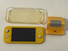Nintendo Switch Lite Yellow Excellent condition Sold With Charge Dock & case
