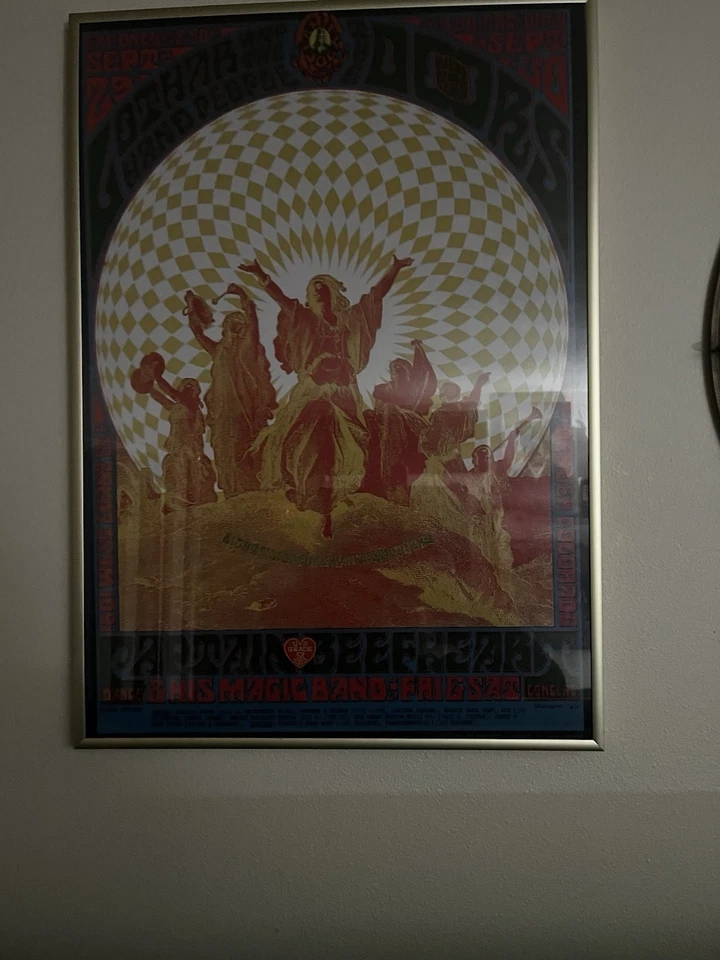 Captain Beefheart The Doors 1967 Concert Poster 17x24 Framed Reprint Vintage - Image 2 of 3