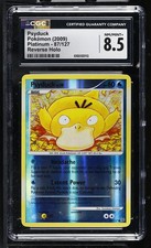 CGC 8.5 Psyduck 87/127 Platinum Reverse Holo Pokemon Card