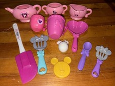 Minnie Mouse Kids Play Kitchen Pretend Food Utensils