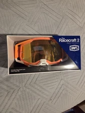 100 Percent Racecraft 2 Coral Goggles, Orange White/Gold Mirror