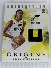 2024-25 Panini Origins CODY WILLIAMS Jersey RELIC Rookie Card #DM-CWL UTAH JAZZ