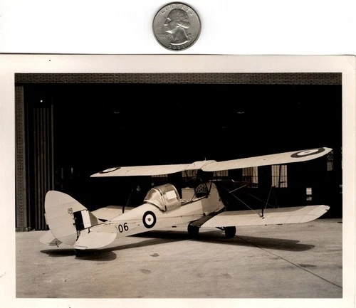 WW2 WWII RAF British Royal Air Force Military Press Photo De Haviland Tiger Moth