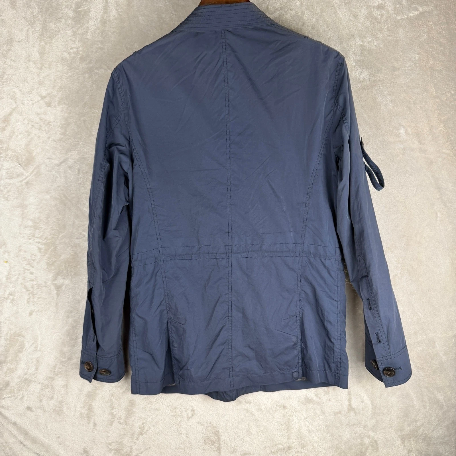 Suitsupply Navy Blue Field Jacket Mens Full Zip Multi Pocket Utility Coat - product detail image 9