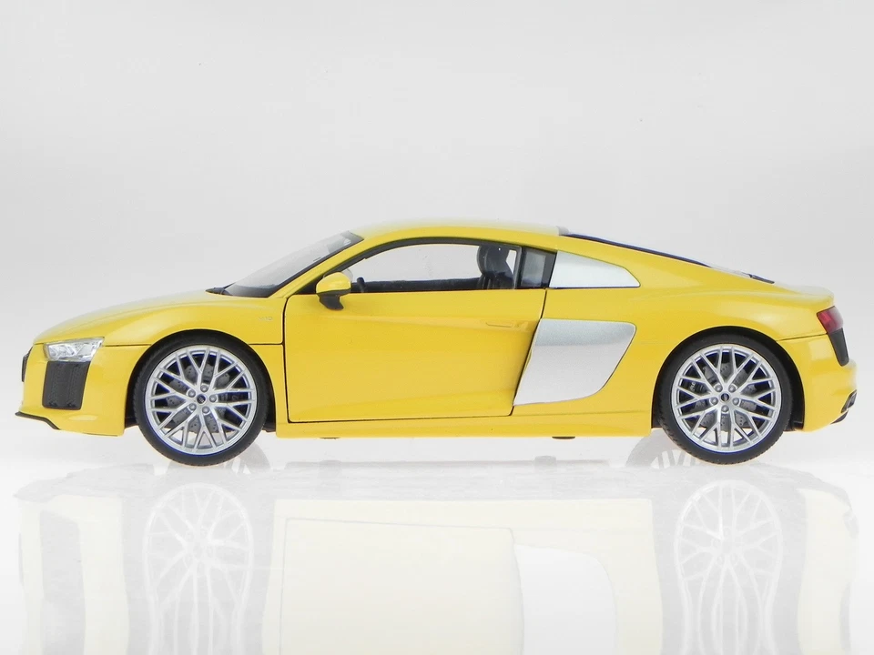 Audi R8 V10 2016 yellow modelcar 18052 Welly 1:18 - Image 4 of 4