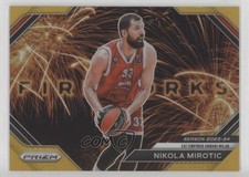 2023 Prizm Turkish Airlines EuroLeague Fireworks Gold 8/10 Nikola Mirotic 0nr3