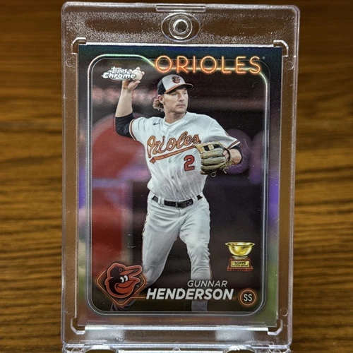 Gunnar Henderson RARE REFRACTOR TOPPS CHROME HOLO PRIZM INVESTMENT CARD SSP ROY