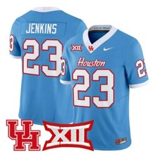 Parker Jenkins Jersey 23 Houston Cougars 2025 Vapor Light Blue