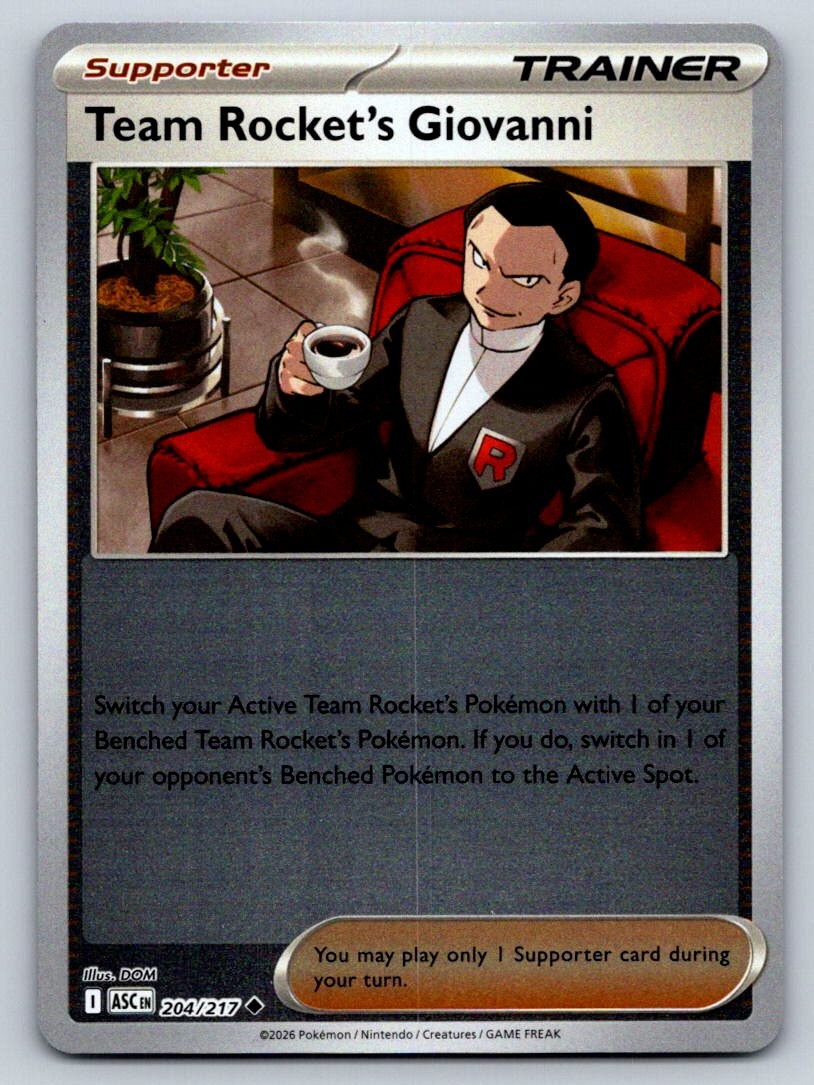 Team Rocket's Giovanni Reverse Holofoil [ASC - 204/217]