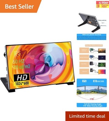 Compact 7-Inch IPS LCD Screen with HDMI - Perfect for Raspberry Pi and More